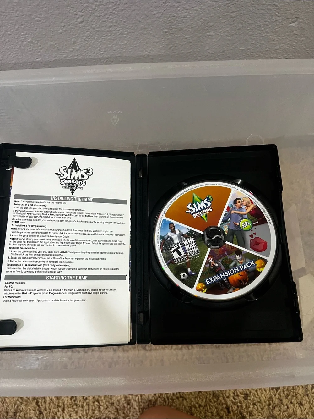 The Sims 3 Seasons Expansion Pack - EA - White/Green Cover